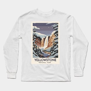 Yellowstone National Park Vintage Poster Long Sleeve T-Shirt